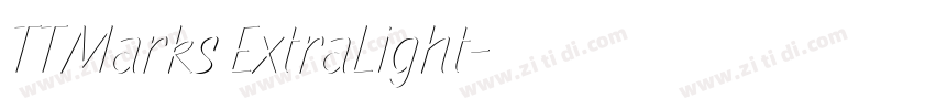 TTMarks ExtraLight字体转换